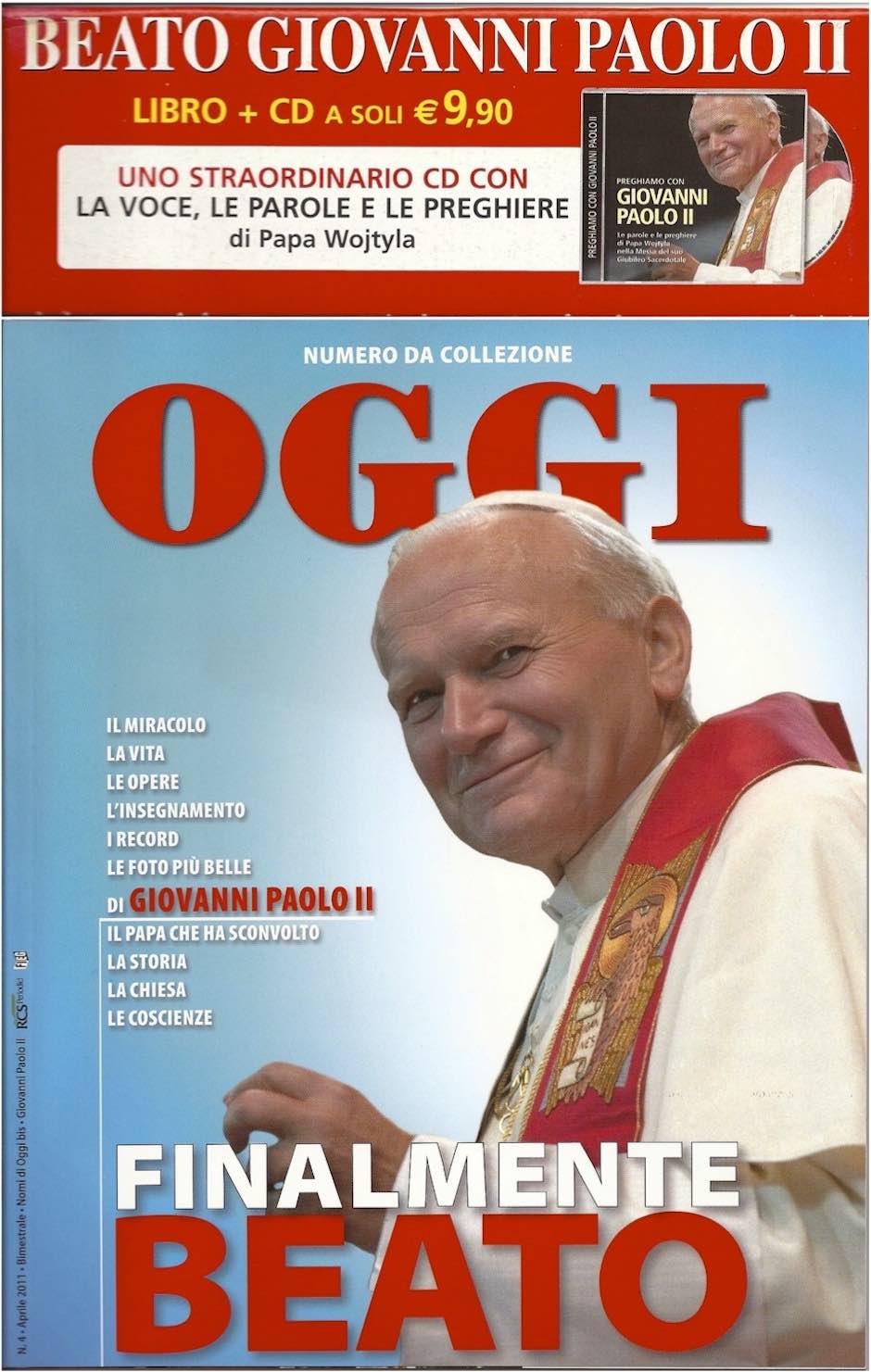 Mediasystem-Communication-Digital-Agency-More-Abbinati-Edicola-Finalmente-beato-Giovanni-Paolo-II-2011-Oggi-RCS-Mediagroup